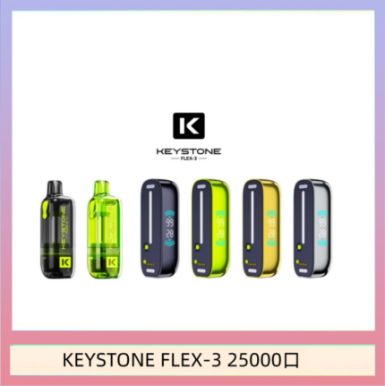 鑰石KEYSTONE FLEX-3 25000口煙彈彈主機|可注油電子煙